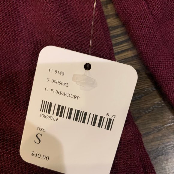 Free People Purple Knit Long Sleeve - Picture 3 of 4